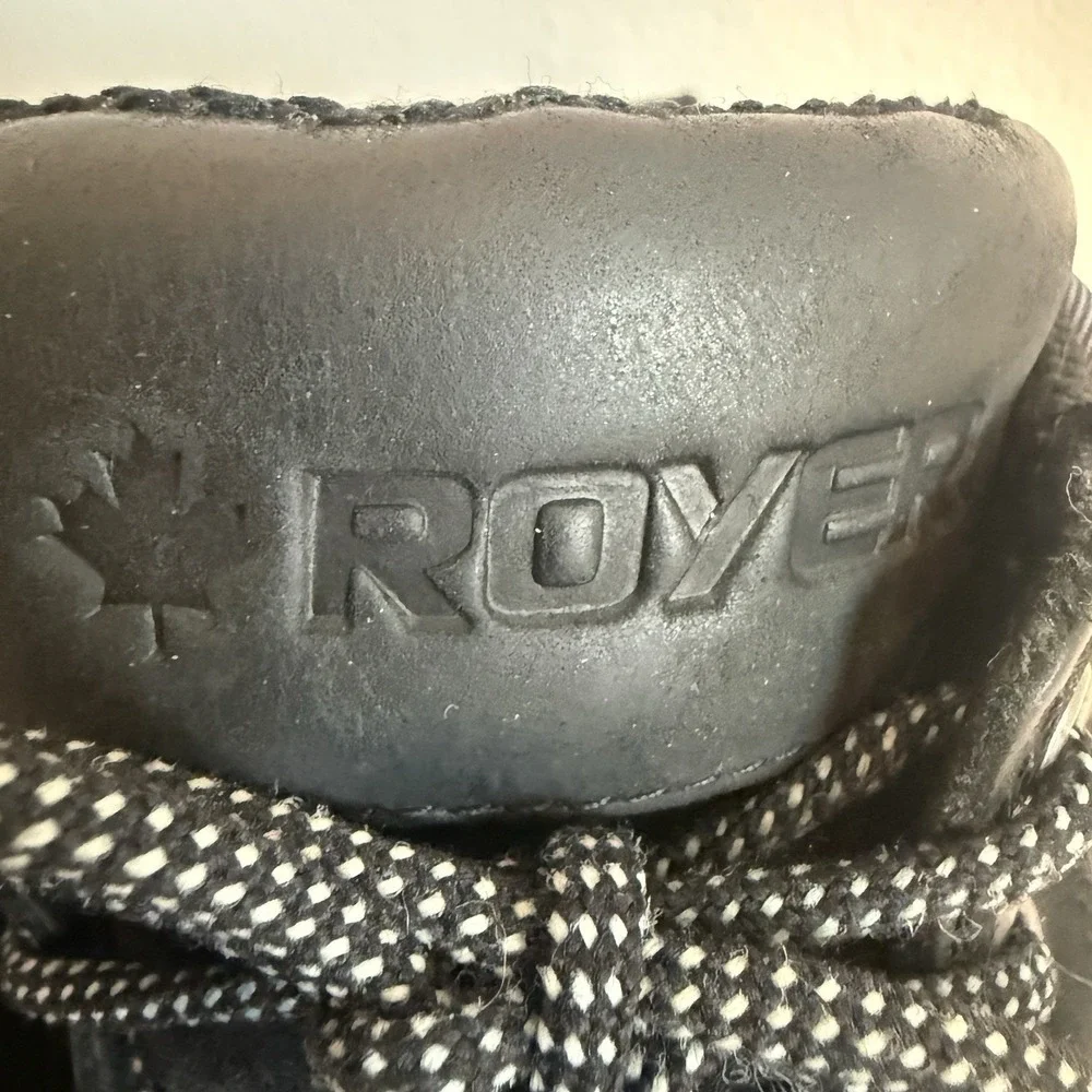 Royer Mens Black Leather Workboots 9R Composite Toe Lace Up CSA Approved Safety